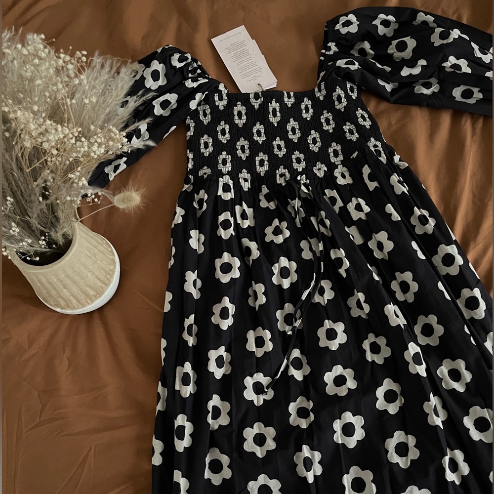 Christy Dawn Katrina Dress in Noir Daisy